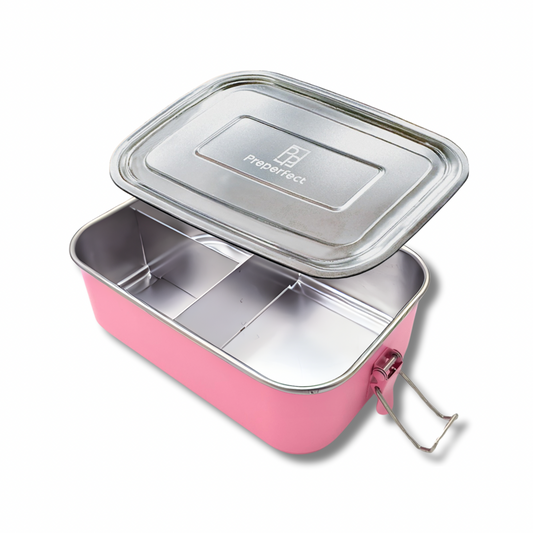 Premium Edelstahl Brotdose Rosa